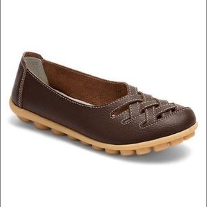 Wei Deng Brown Leather Loafer